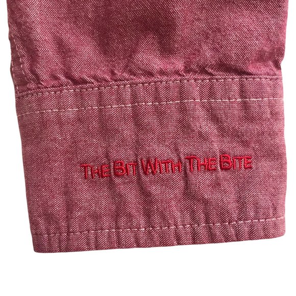 Devon & Jones Authentic Chambay Redish Long Sleeve Shirt, Size Large - Picture 3 of 5